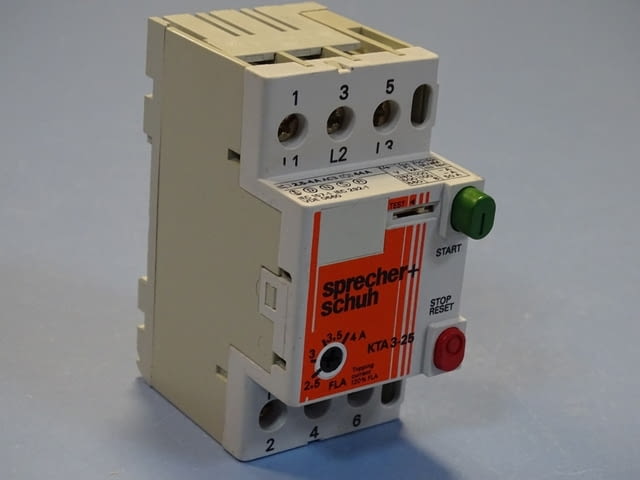 Моторна защита Sprecher+Schuh KTA 3-25 1.6/2.5A overload relay motor control - снимка 8