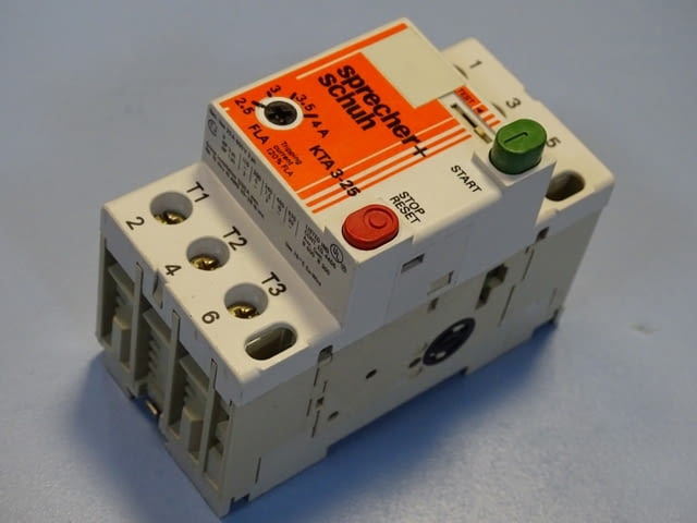Моторна защита Sprecher+Schuh KTA 3-25 1.6/2.5A overload relay motor control - снимка 9