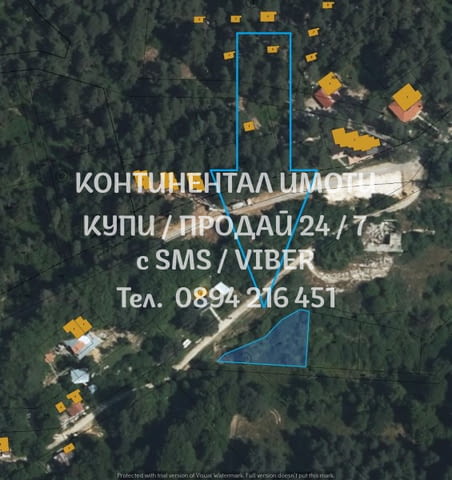 Код 62894. Парцел УПИ 550м2, с НТП за вилна сграда, скица виза за проектиране. Имотът се намира в ми - снимка 2