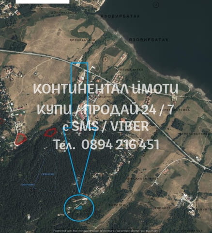 Код 62894. Парцел УПИ 550м2, с НТП за вилна сграда, скица виза за проектиране. Имотът се намира в ми - снимка 3