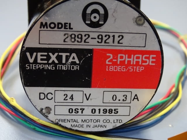 Стъпков мотор VEXTA 2892-9212 stepping motor 2-phase 24VDC, city of Plovdiv - снимка 2