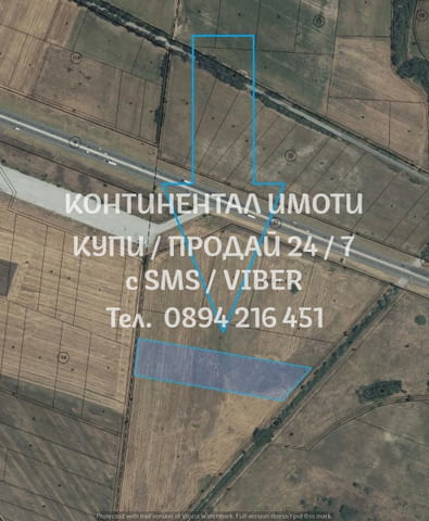 Код 62901. Нива 19дка, 5-та кат. с правилна форма на 250м от АМ Тракия и на 750м от язовир с развит - снимка 2