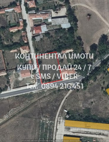 Кодг 62673. Парцел 1250м2 до ток и вода със становище за ФЕЦ 120kW. Парцелът се намира на 90 м. пряк - снимка 1