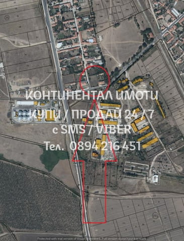 Кодг 62673. Парцел 1250м2 до ток и вода със становище за ФЕЦ 120kW. Парцелът се намира на 90 м. пряк - снимка 2