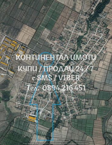 Код 62917. Ъглов поземлен имот 650м2 с 25м лице на асфалтов път - идеален за жилищно застрояване сле - снимка 3