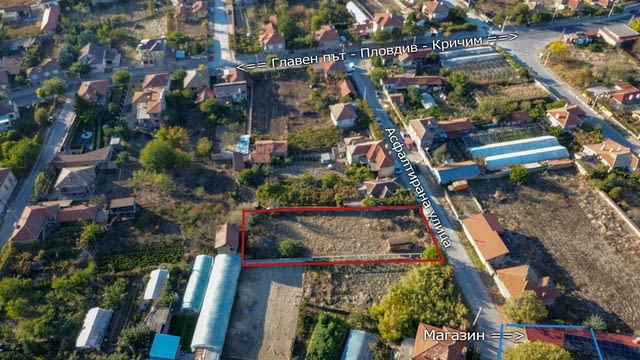 Атрактивен имот - дворно място в Куртово Конаре до Пловдив, village Kurtovo Konarе - снимка 1