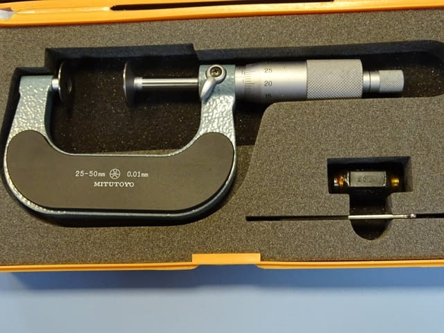 Микрометър дисков Mitutoyo 123-102 (GMA-50) 25-50mm disk micrometer - снимка 3