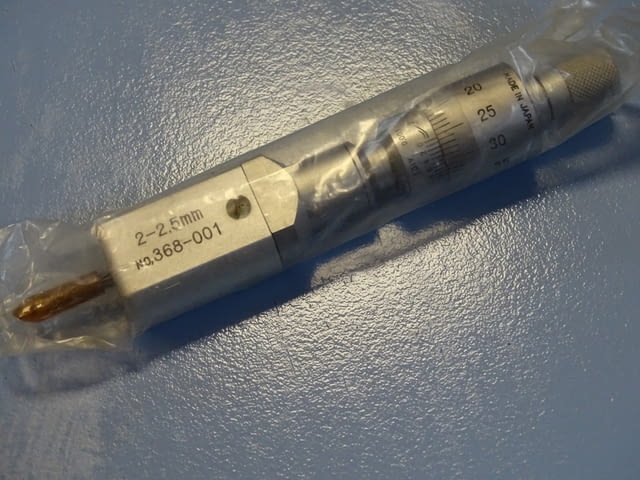 Микрометър 2-точков Mitutoyo 368-001(2-2.5mm) Mitutoyo 368-002(2.5-3mm) 2-point holtest - снимка 2