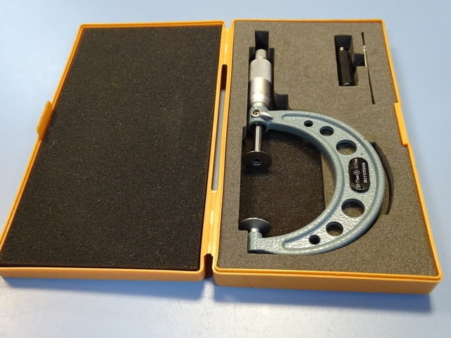 Дисков микрометър Mitutoyo 123-103 (GMA-75) 50-75mm disk micrometer - снимка 5
