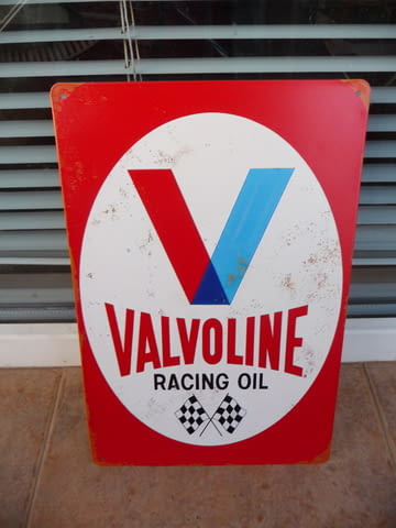 Метална табела реклама Valvoline Racing oil моторно масло спортни коли - снимка 1