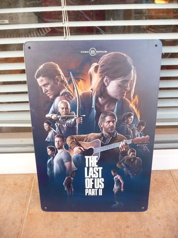 Метална табела филм игра Последните оцелели апокалипсис зомби ожеляване - снимка 1