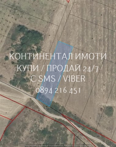 Код 62937. Нива 1300м2, кат. 4-та с правилна правоъгълна форма - достъп по селски пътища. Намира се - снимка 1
