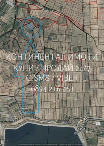 Кодг 62941. Нива 1700м2, кат. 4-та с достъп по селски пътища северно от яз. Устина. Административно - снимка 2