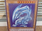 Метална табела разни Blue-Eyes White Dragon Yu Gi Oh! карта дракон сини очи силна