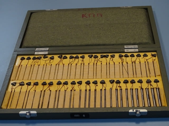 Комплект цилиндрични калибри за резба(телчета) Carl Zeiss Jena DDR Ф0.17-Ф6.35mm - снимка 1