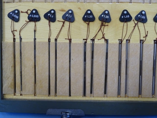 Комплект цилиндрични калибри за резба(телчета) Carl Zeiss Jena DDR Ф0.17-Ф6.35mm - снимка 6