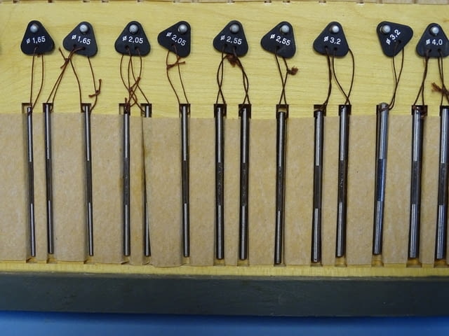 Комплект цилиндрични калибри за резба(телчета) Carl Zeiss Jena DDR Ф0.17-Ф6.35mm - снимка 7