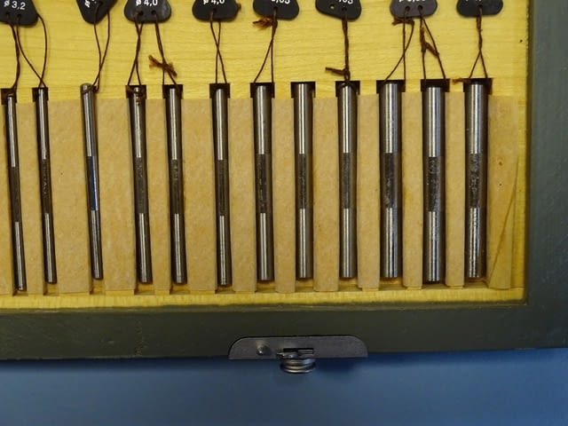 Комплект цилиндрични калибри за резба(телчета) Carl Zeiss Jena DDR Ф0.17-Ф6.35mm - снимка 8