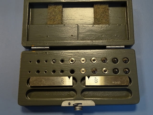 Комплект сферични/контактни накрайници за инструментален микроскоп CARL ZEISS DDR - снимка 2