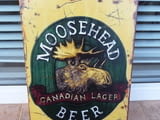 Метална табела Канадска бира Moosehead лос Канада Lager beer