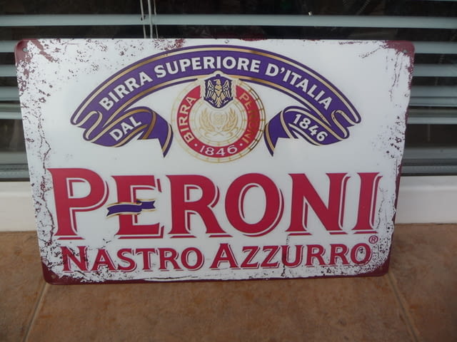 Метална табела Peroni италиянска бира премиум хубава напитка, city of Radomir - снимка 1