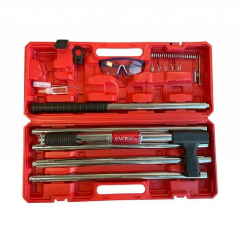 Професионален пистолет за пирони KraftRoyal с очила, ръкавици и 200 бр. пирони - снимка 3