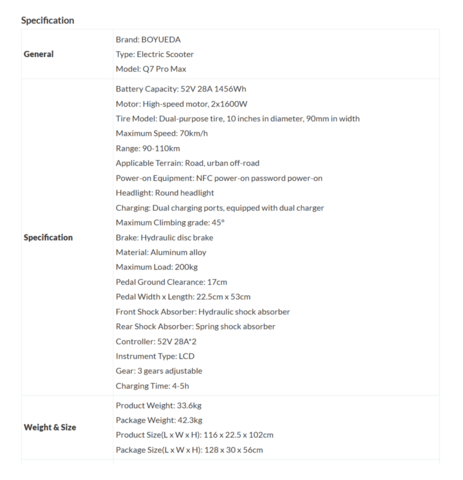 Електрически скутер/тротинетка със седалка BOYUEDA 3200W 28AH - снимка 10