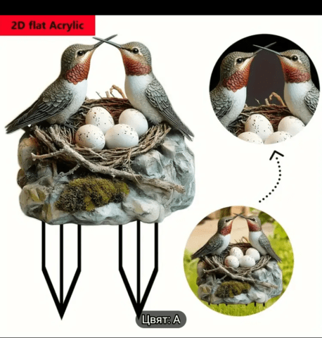 Декорация Гнездо с птици - city of Montana | Furniture & Decoration - снимка 4