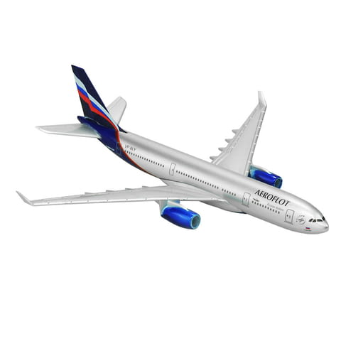 Еърбъс 330 самолет модел макет Аерофлот метален A330 Русия, city of Radomir - снимка 5