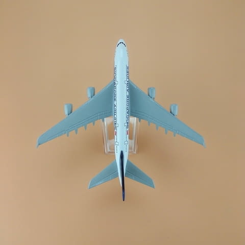 Еърбъс 380 самолет модел макет Singapore Airlines метален A380 пътнически летище - снимка 3