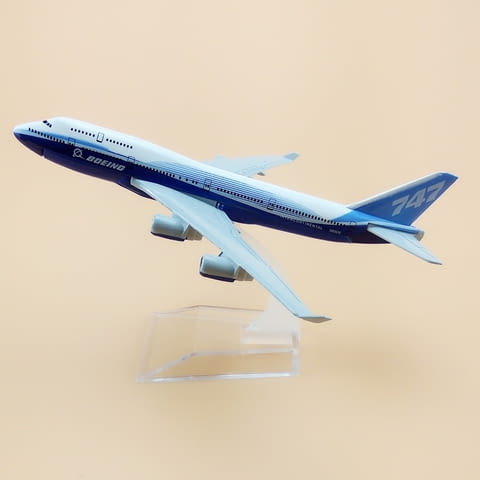 Бойнг 747 самолет модел макет метален лайнер пътнически летящ - снимка 6