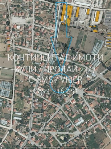 Код 62975. Парцел 900м2, със стара паднала постройка. Прекаран ток и помпа за вода, в двора има фург - снимка 2