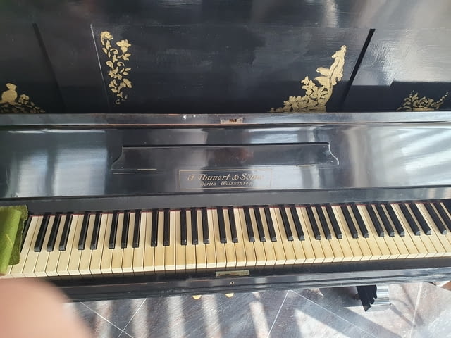 Немско акустично пиано "ADOLF THUNERT & SОЕHNE" от 1914 г., city of Plovdiv - снимка 2
