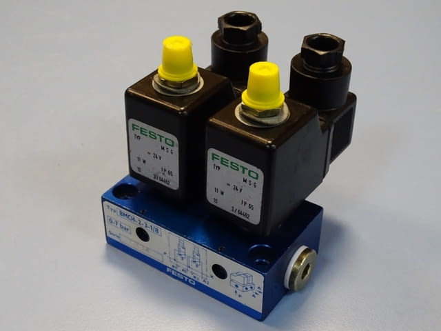 Пневматичен вентил Festo BMCH-2-3-1/8 Solenoid Valve 0-7Bar 24VDC - снимка 5