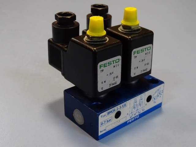 Пневматичен вентил Festo BMCH-2-3-1/8 Solenoid Valve 0-7Bar 24VDC - снимка 8