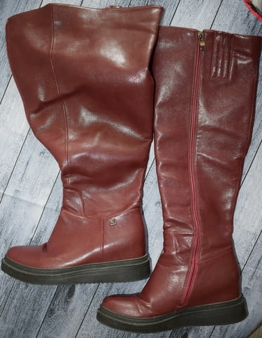 Дамски зимни високи ботуши Autumn/Winter, Elegant, Dark Blue - city of Samokov | Women’s Shoes - снимка 1