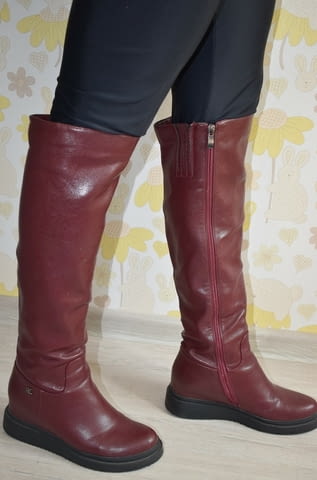 Дамски зимни високи ботуши Autumn/Winter, Elegant, Dark Blue - city of Samokov | Women’s Shoes - снимка 6