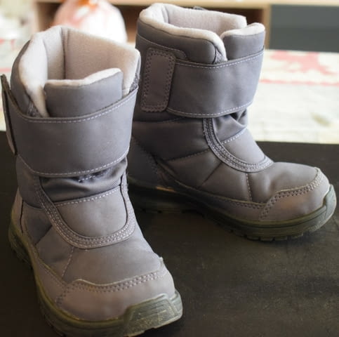 Непромокаеми ботуши за преходи в сняг, с велкро, № 25, лилави - снимка 2