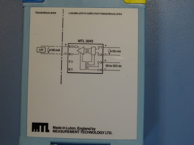 Изолационен драйвер MTL 3045 isolator driver 4/20mA MTL 3000 series 125mA - снимка 4