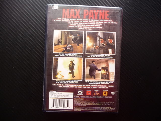 Max Payne PlayStation 2 игра Greatest hits екшън геймъри конзола - снимка 3