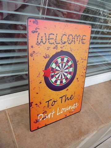 Метална табела разни Дартс зона стрелички мишена точност играчи - снимка 2