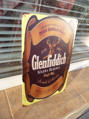 Метална табела уиски Glenfiddich Scotch Whisky малцово шотландско - снимка 2
