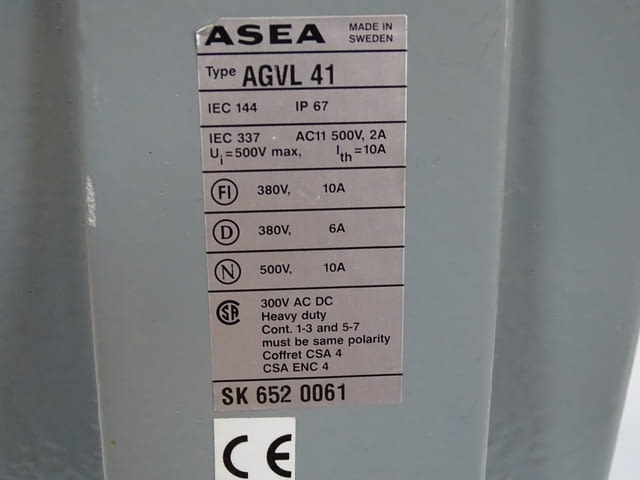 Кранов изключвател ASEA (ABB) AGVL41 Limit Switch 380V 10A, city of Plovdiv - снимка 5