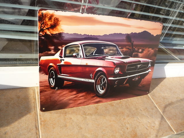 Метална табела кола Ford Mustang ретро мускули мощна бърза, city of Radomir - снимка 2