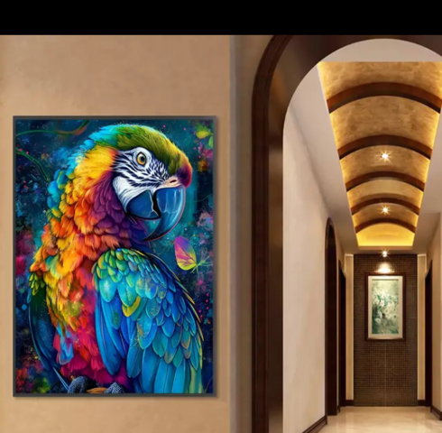 Декорация Папагал - city of Montana | Paintings - снимка 2