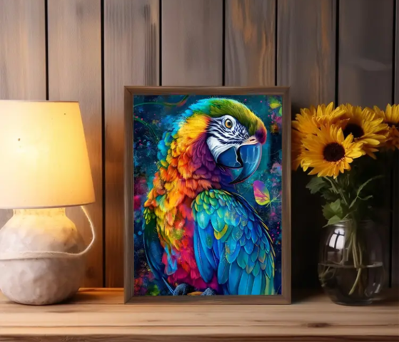 Декорация Папагал - city of Montana | Paintings - снимка 3