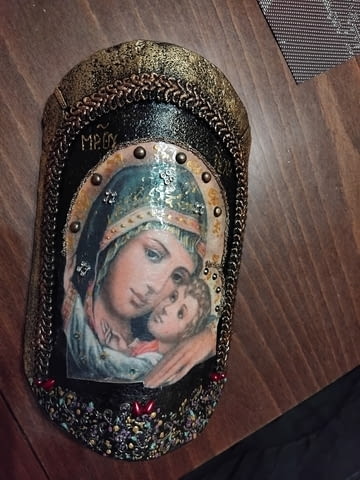 Декупаж върху керемида - city of Dupnitsa | Decoupage - снимка 2