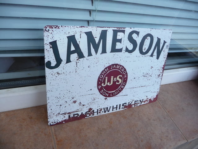 Метална табела уиски Jameson irish whiskey ирландско меко квалитетно - снимка 2