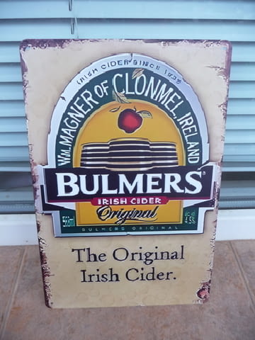 Метална табела Bulmers Irish sider ирлндски сайдер слаб алкохол без - снимка 1