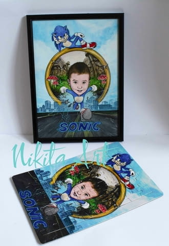 Пъзел с карикатура - град Варна | Други - снимка 1